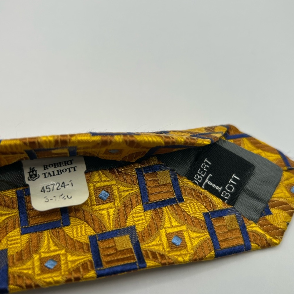 Robert Talbott Gold Patterned Tie - image 4